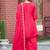 Women Soft Mull Chanderi Silk And Thread Works Kurta With Trousers & Dupatta