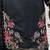 Black crape readymade salwar suit with embroidery & sequence work