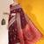 maroon soft raw art silk weaving saree with antique zari border & exclusive designer pallu