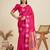 magenta paithani kanjivaram art silk saree with silver and gold zari weaving and running blouse piece