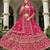 Rani Pink Bridal Butterfly Net Heavy Diamond Embroidered Lehenga Choli with dupatta