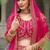 Rani Pink Bridal Butterfly Net Heavy Diamond Embroidered Lehenga Choli with dupatta