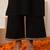 Black embroidered cotton kurta set