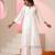 White plain chanderi kurta set