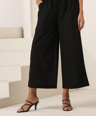 Black plain cotton co ord set 2
