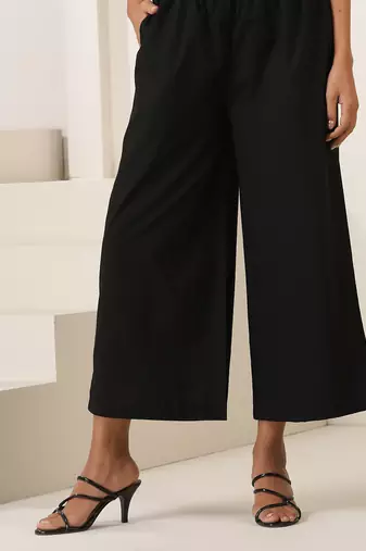 Black plain cotton co ord set
