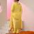 Yellow embroidered chanderi kurta set