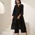 Black plain muslin kurta set