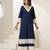 Blue plain muslin kurta set
