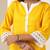 Yellow plain cotton kurta set