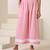 Pink plain cotton kurta set