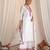 White embroidered chanderi kurta set