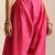 Pink embroidered chanderi kurta set