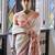 Pink muga cotton saree with warli weaving pallu & contrast border | handwoven butta design saree with blouse