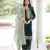 green velvet sequins & zari embroidered readymade top pant dupatta set
