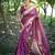 Purple soft silk kalyani saree with small zari butties & broad zari border | traditional zari woven saree with blouse