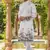 Classic white heavy rayon embroidered kurta with cotton pajama for men