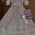 Purple real georgette readymade anarkali gown with embroidery & sequence work - Full stitched free size