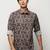Men's long sleeves geometric multi shirt
