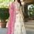 Cream Gota Work & Codding Pure Cosmos Viscose Lehenga