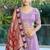 Lavender Gota Work & Codding Pure Cosmos Viscose Lehenga