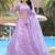 Lavender ZARKAN & Sequence Pure Organza Lehenga