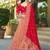 Red Gota Work & Codding Pure Viscose Silk Lehenga