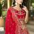 Red Gota Work & Codding Pure Viscose Silk Lehenga