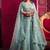 Sky Blue Codding & Sequqnce Wrok Net Lehenga