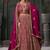 Pink Codding & Zarkan Georgette Lehenga