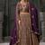 Wine Codding & Zarkan Georgette Lehenga