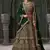 Green Codding & Zarkan Georgette Lehenga