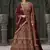 Maroon Codding & Zarkan Georgette Lehenga