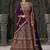 Wine Codding & Zarkan Georgette Lehenga
