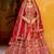 Red Embroidered & Zarkan Silk With double dupatta Lehenga