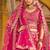 Pink Embroidered & Zarkan Silk With double dupatta Lehenga
