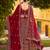 Maroon Embroidered & Zarkan Silk With double dupatta Lehenga