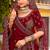 Maroon Embroidered & Zarkan Silk With double dupatta Lehenga