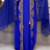 Royal Blue Embroidered Stitched Kaftan with Heavy Golden Work & Stylish Cape 