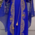Royal Blue Embroidered Stitched Kaftan with Heavy Golden Work & Stylish Cape 