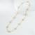 The lumière pearl cascade chain - natural freshwater button pearls 18kt gold plated sterling silver