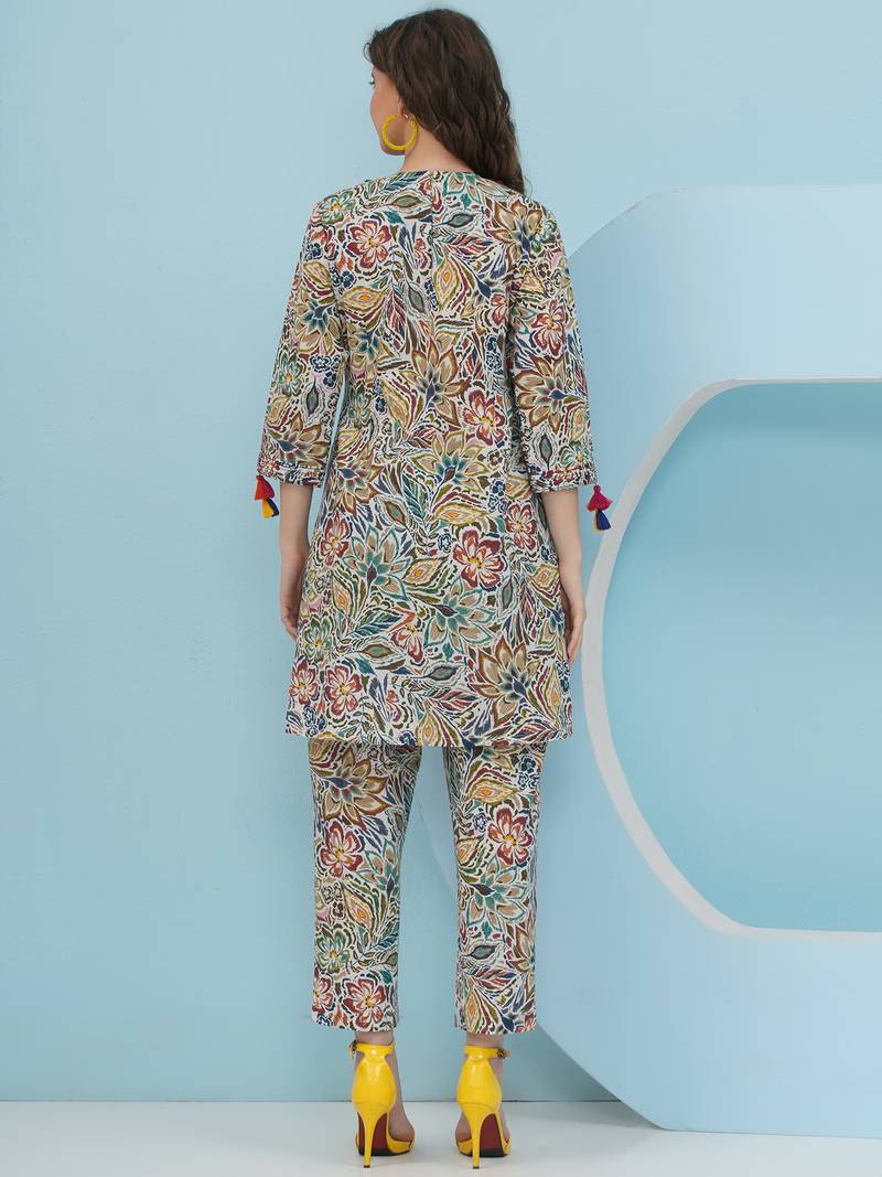 Women's  embellishment floral coord set