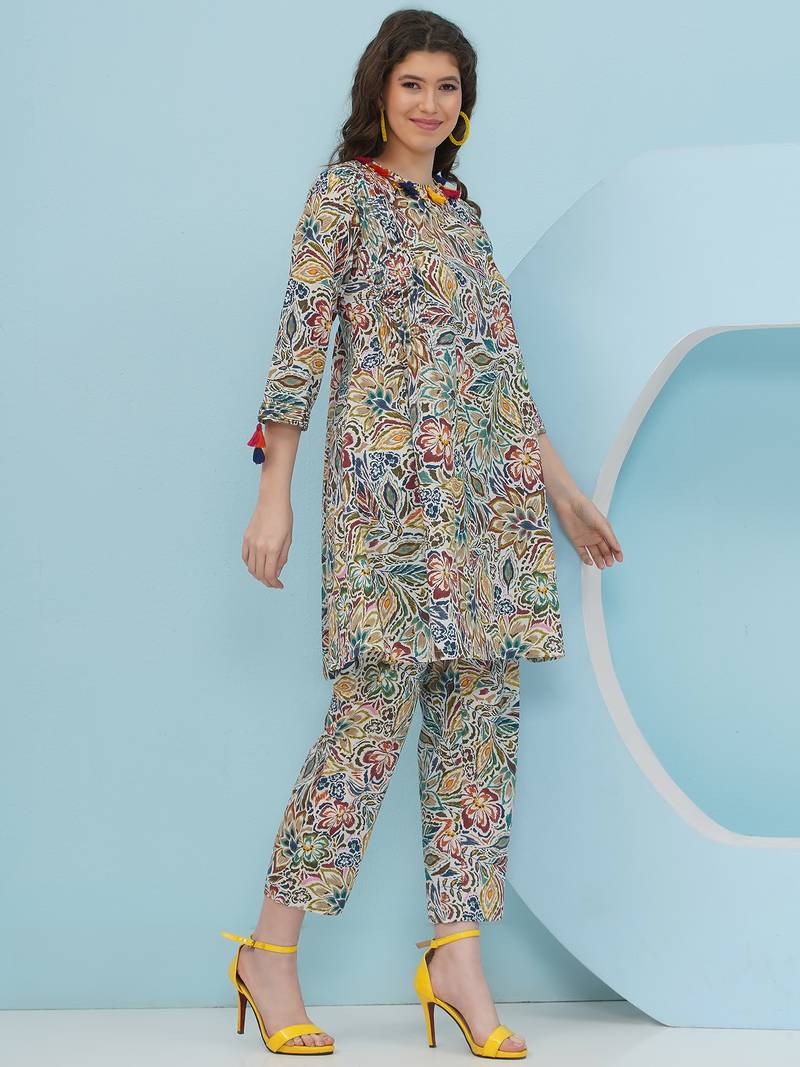 Women's  embellishment floral coord set