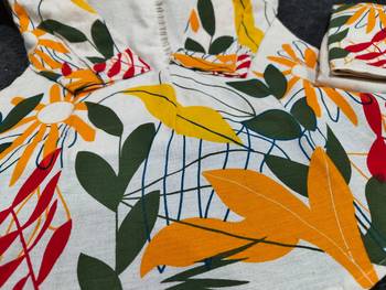 White Multicolor Floral Cotton Co-Ord Set 5