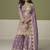 Lavender simar silk embroidered designer plazzo suit