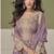 Lavender simar silk embroidered designer plazzo suit