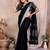 Black Color Zari Border Cotton Saree 