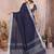 Navy Blue Color Zari Border Cotton Saree 