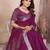 Plum Color Zari Border Cotton Saree 