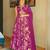 Rani pink heavy rayon digital printed anarkali gown with georgette dupatta & half inner